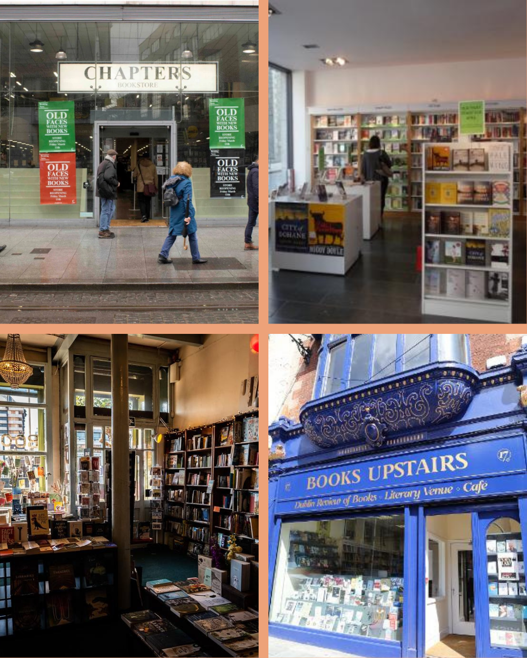 4 unabhängige Buchläden in Dublin